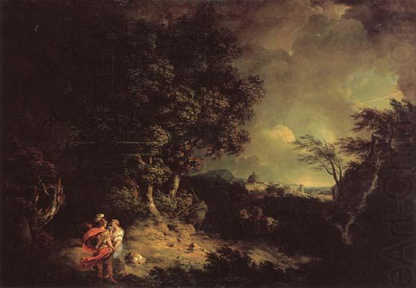 Landscape with Dido and Aeneas, JONES, Thomas